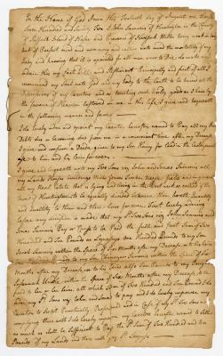 Probated will of John Sammis, 1784