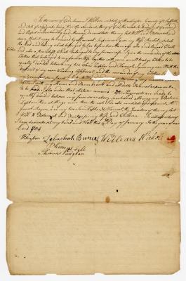 Probated will of William Nichols, 1784