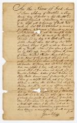 Probated will of Isaac Sebring, 1784