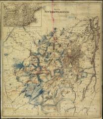 Map of the New York Wilderness [showing triangulations of the Adirondack Mountains]