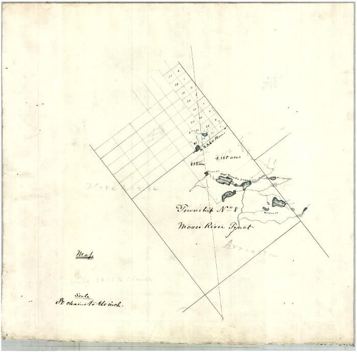 Map of Township Number 8 and Moose River Tract