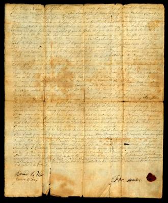 Probated will of John Soulice, 1784