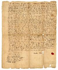 Probated will of Johnathan Thurston, 1784