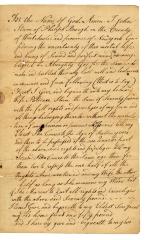 Probated will of John Storm, 1784