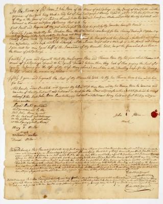 Probated will of John Storm, 1784