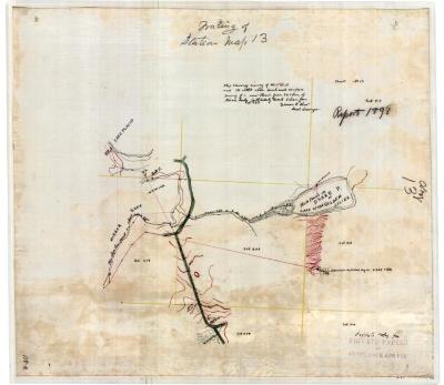 Map Showing Survey of Mud Pond and its Outlet