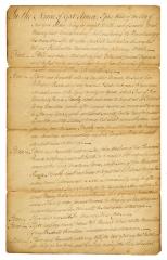 Probated will of John White, 1784
