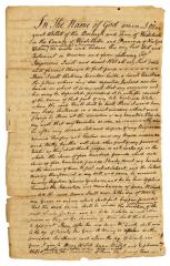 Probated will of Margaret Willett, 1784