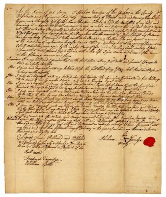 Probated will of Abriham Vermilya, 1784