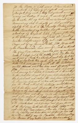 Probated will of Barnabas Wines, 1784