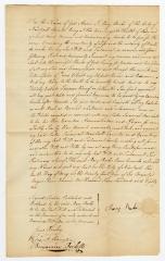 Probated will of Mary Burke, 1785