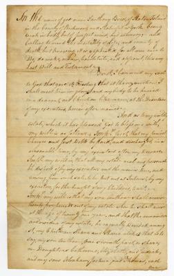 Probated will of Anthony Bird, 1785