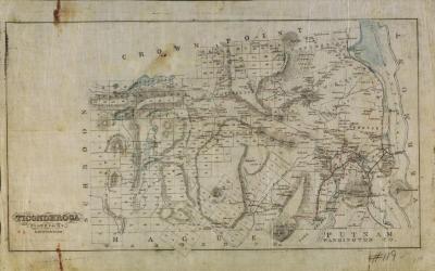 Map of Ticonderoga