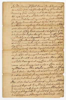 Probated will of Jacob Dyckman, 1785
