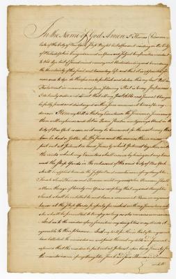 Probated will of Thomas Cheesman, 1785