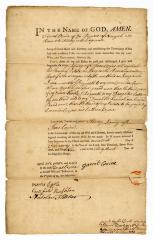 Probated will of Garrit Cosine, 1785