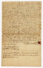 Probated will of Matthew Decker, 1785
