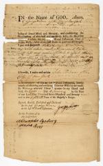 Probated will of George Dean, 1785