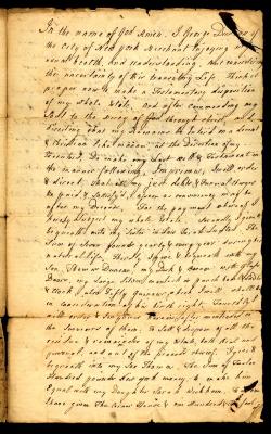 Probated will of George Duncan, 1785