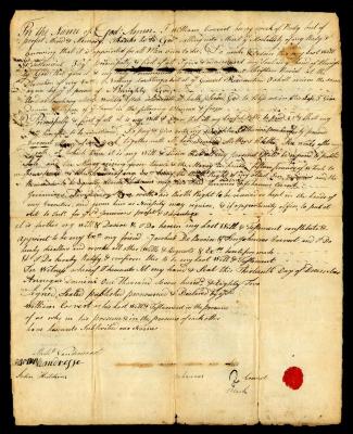 Probated will of William Coevert, 1785