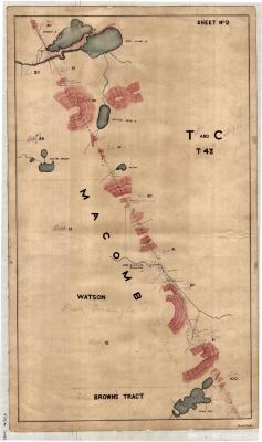 Map of the Border between Totten and Crossfield's Purchase, and Macomb's Purchase