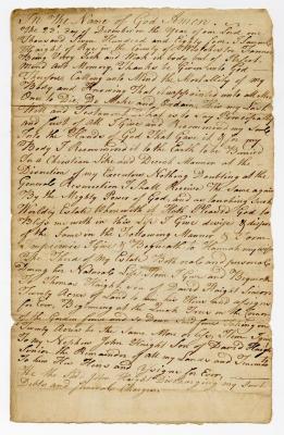 Probated will of Samuel Haight, 1785