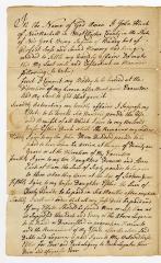 Probated will of John Hunt, 1785