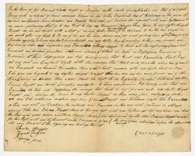 Probated will of Eburn Haight, 1785