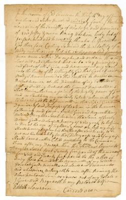 Probated will of Hezekiah Loree, 1785