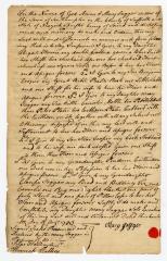 Probated will of Mary Jagger, 1785