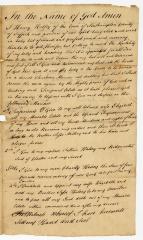Probated will of Henry Hallsey, 1785
