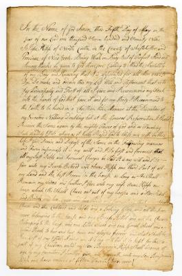 Probated will of Jesse Kipp, 1785