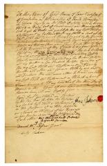 Probated will of Jean Jackson, 1785