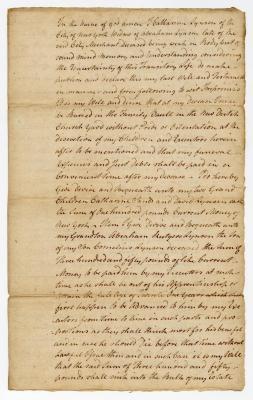 Probated will of Catharina Lynsen, 1785