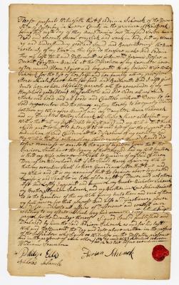 Probated will of Adrian Schenck, 1785