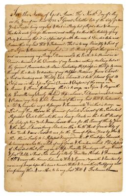 Probated will of Garret Schotter, 1785