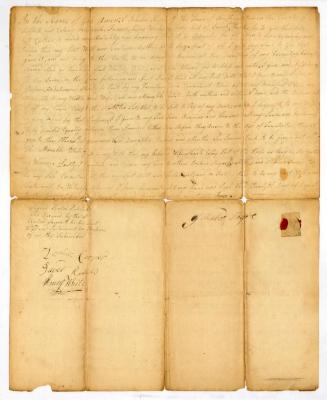 Probated will of Ichabod Sayre, 1785