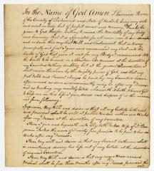 Probated will of Lawrance Roome, 1785