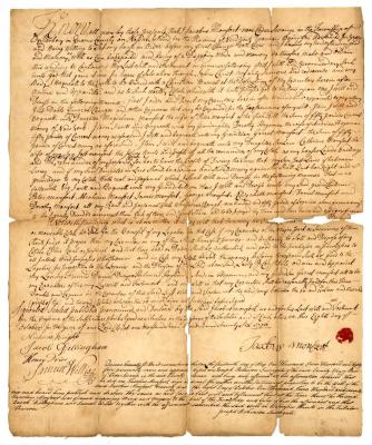 Probated will of Jacobus Monfort, 1785