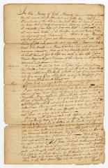 Probated will of William Rhinelander, 1785