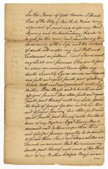 Probated will of Ursula Roos, 1785