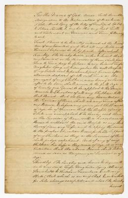 Probated will of John Burt Lyng, 1785