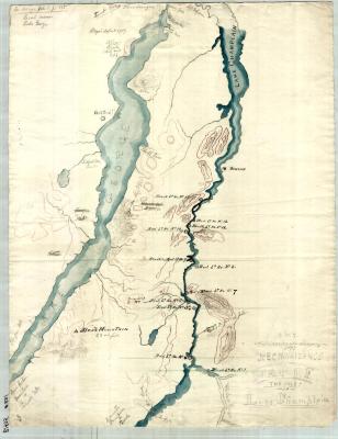 Map of the Inlet of Lake Champlain and Part of Lake George