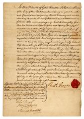 Probated will of Richard Sharpe, 1785