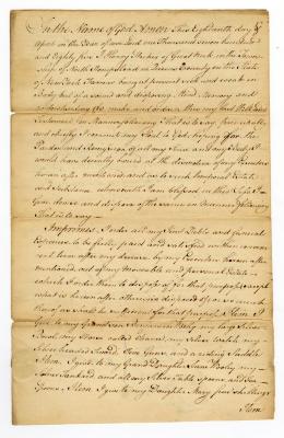 Probated will of Henry Stocker, 1785