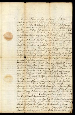 Probated will of William Talman, 1785