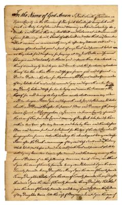 Probated will of Noah Smith, 1785