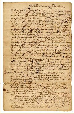 Probated will of Samuel Scudder, 1785