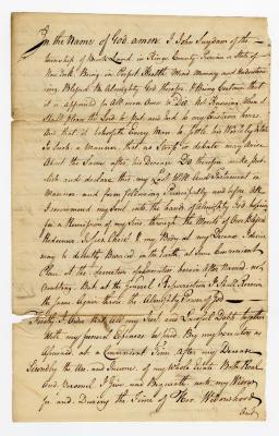 Probated will of John Suydam, 1785