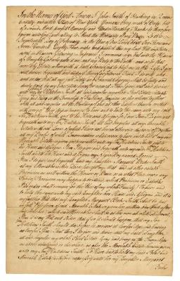 Probated will of John Smith, 1785